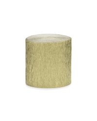 Crepe streamer, 5cm/10m, gold (1 pkt / 4 pc.)
