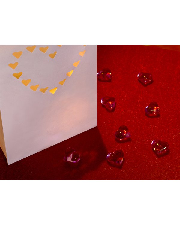 Lanterns, candle bags, 15 x 9 x 26cm (1 pkt / 10 pc.)