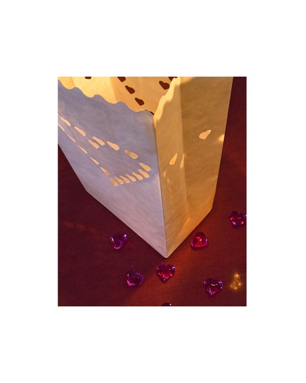 Lanterns, candle bags, 15 x 9 x 26cm (1 pkt / 10 pc.)