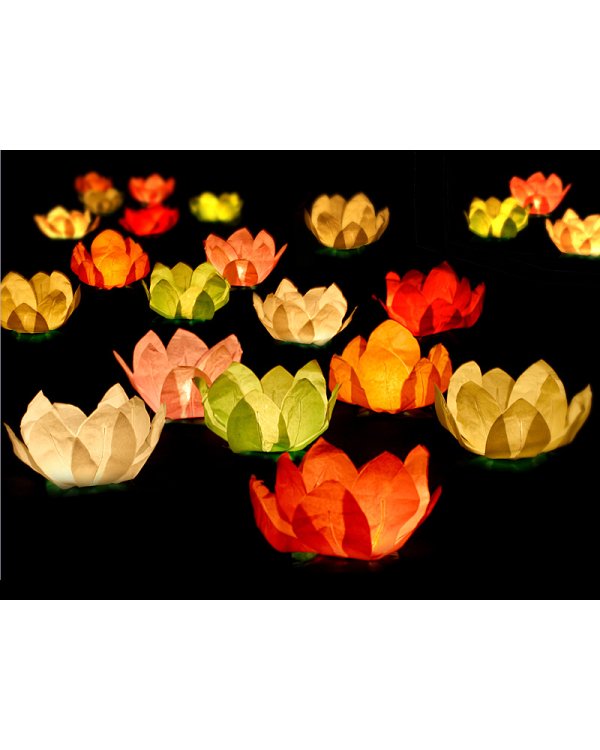 Floating lanterns, mix, 29cm (1 pkt / 6 pc.)