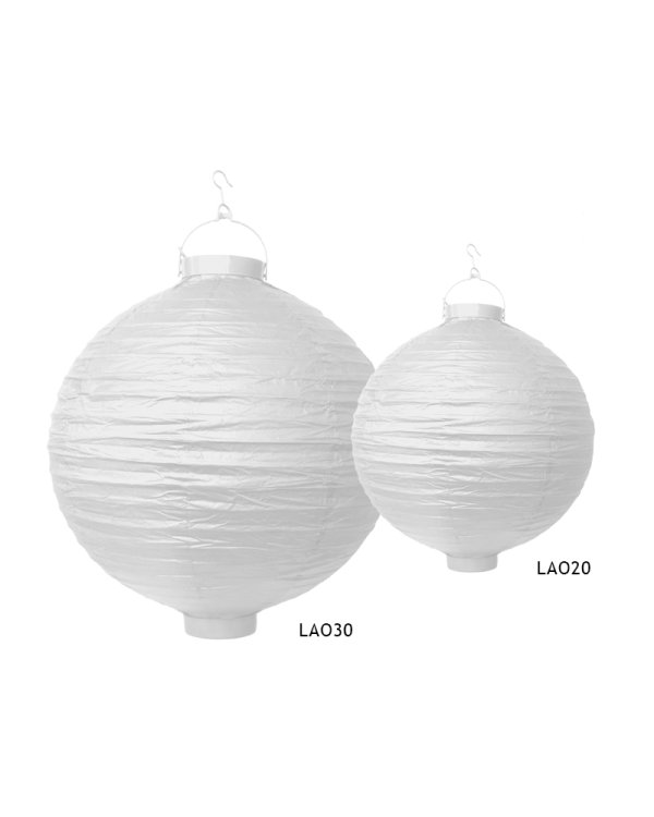Paper lantern, white, 20cm