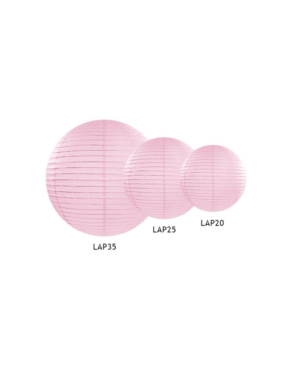 Paper lantern, light pink, 20cm