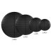 Paper lantern, black, 25cm