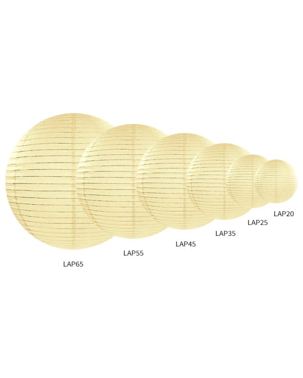 Paper lantern, cream, 25cm