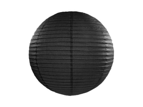 Paper lantern, black, 35cm