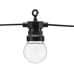 LED Festoon lights, black, 5m, doesn't contain UK plug
