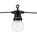 LED Festoon lights, black, 5m, doesn't contain UK plug
