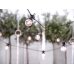 LED Festoon lights, black, 5m, doesn't contain UK plug