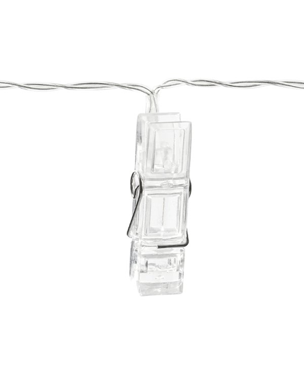 LED photo clips lights, clear, 1.4m