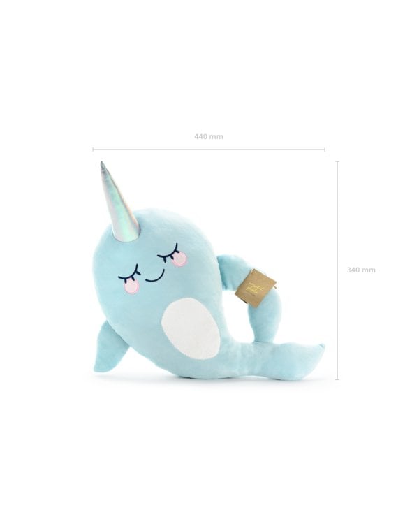 Pillow Narwhal, 36x51cm