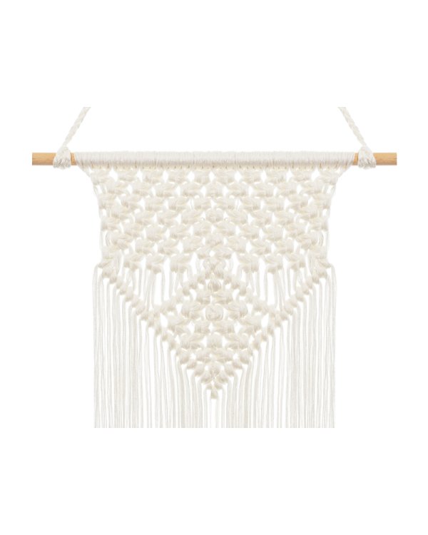 Macrame, off-white, 30x49cm