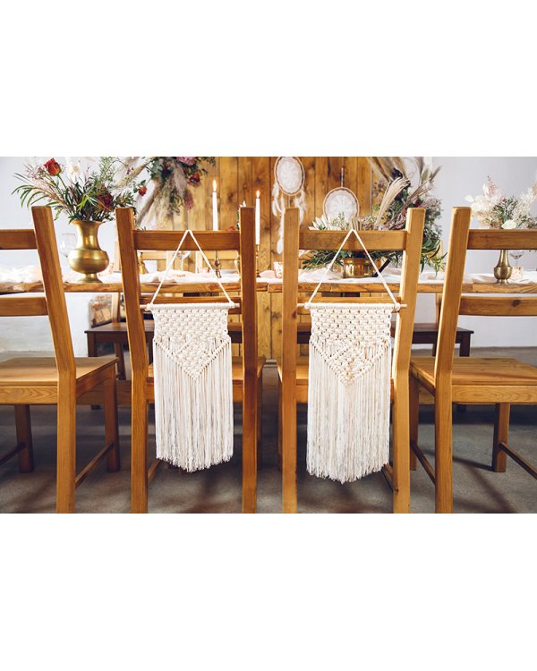 Macrame, off-white, 30x49cm