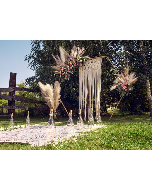 Macrame, off-white, 94.5x171cm