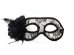 Party Mask, lace with rose, black