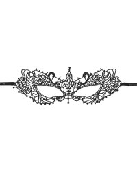 Carnival mask lace, pattern 1, black