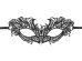 Carnival mask lace, pattern 2, black