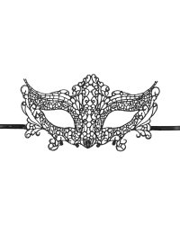 Carnival mask lace, pattern 3, black