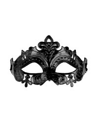 Carnival mask, 17x9 cm, black