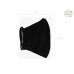 Hygienic cotton mask with silver ions, reusable, black, adult size