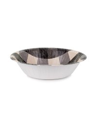 Checkered paper bowls, mix, 17x4.5 cm (1 pkt / 6 pc.)