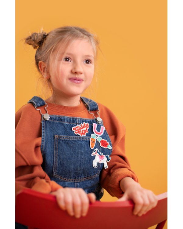 Iron on patches Giddy up, mix, 2-7x3.5-7 cm (1 pkt / 5 pc.)