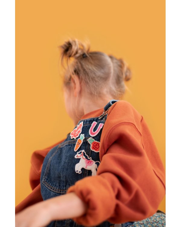 Iron on patches Giddy up, mix, 2-7x3.5-7 cm (1 pkt / 5 pc.)