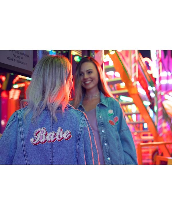 Iron on patch Babe, mix, 20x8cm