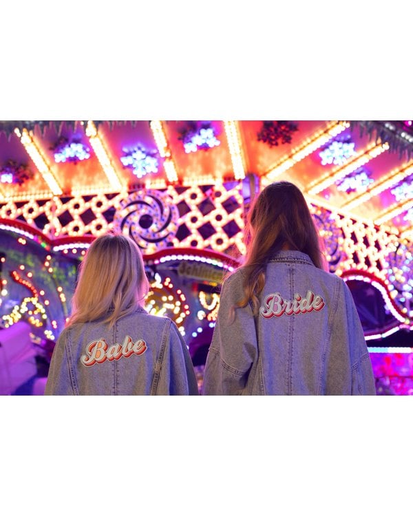 Iron on patch Babe, mix, 20x8cm