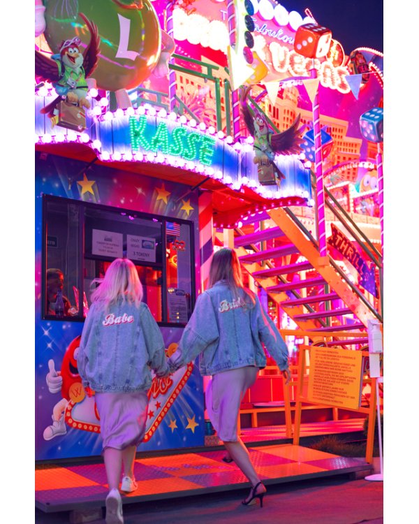 Iron on patch Babe, mix, 20x8cm