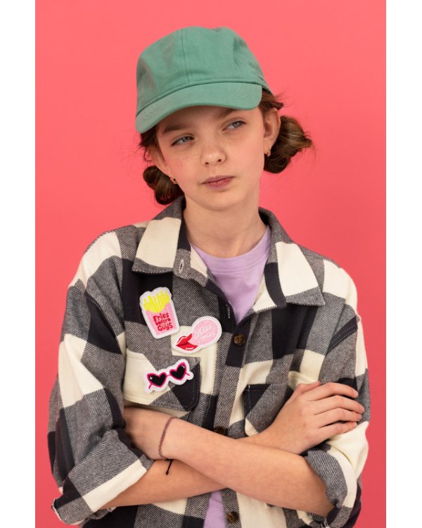 Iron on patches Kiss me, mix, 4.5-6.5x3-6 cm (1 pkt / 3 pc.)