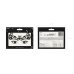 Face Decoration Crystals, black, 14.5x5.5cm
