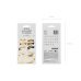 Alphabet glass stickers, gold (1 pkt / 6 pc.)