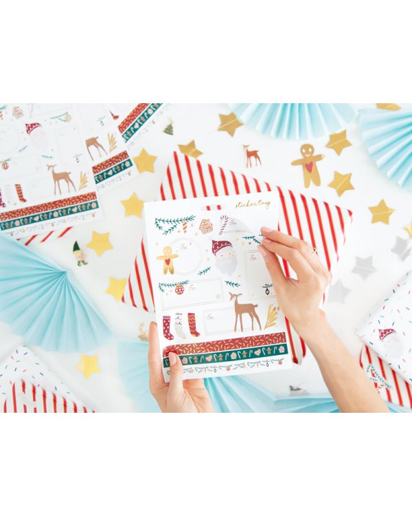 Christmas stickers Santa, mix