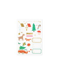 Christmas stickers Winter fores, mix