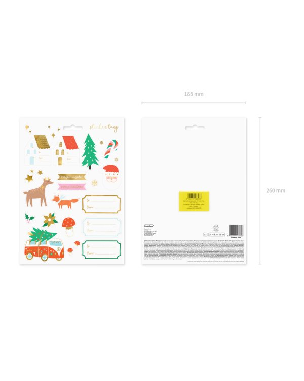 Christmas stickers Winter fores, mix