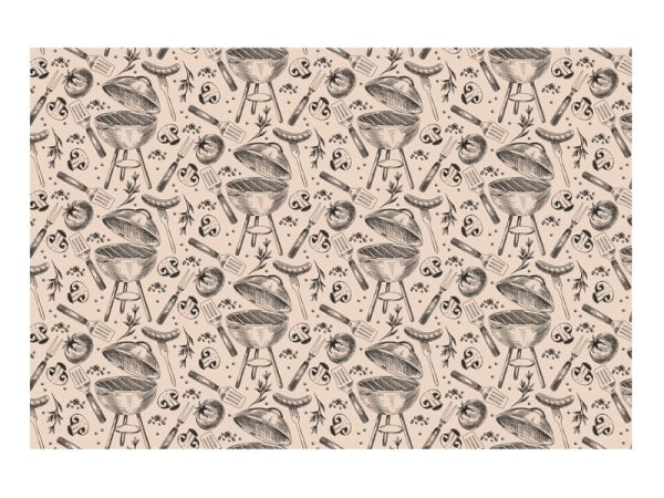 Paper tablecloth Grill, mix, 180x120 cm