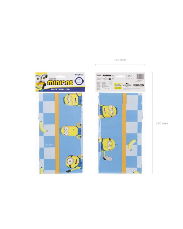 Paper tablecloth Minions, 180 x 120 cm, mix