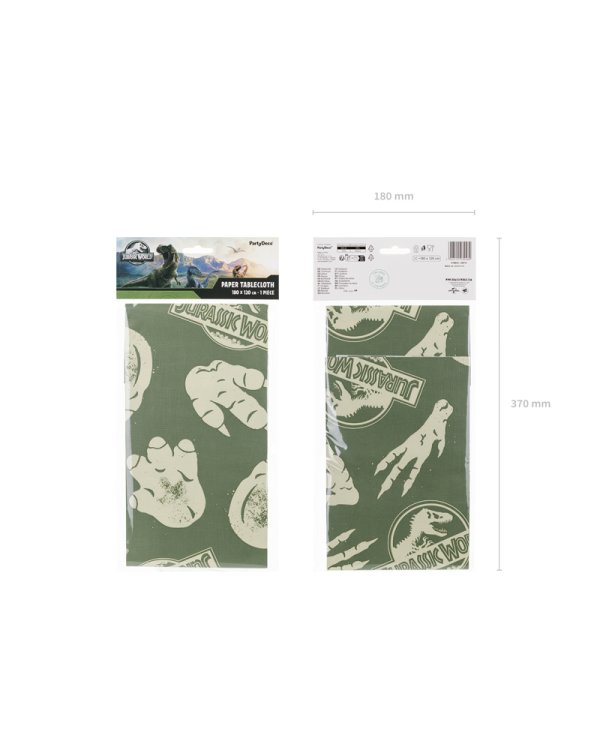 Paper Tablecloth Jurassic World, 180x120 cm