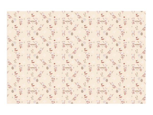 Paper tablecloth Mice, 180x120 cm, mix