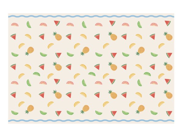 Paper tablecloth Fruits, 180x120 cm, mix