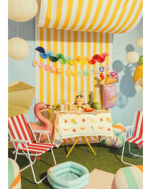 Paper tablecloth Fruits, 180x120 cm, mix