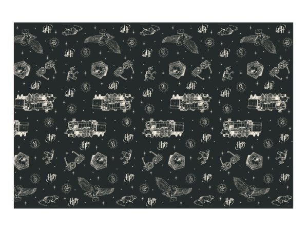 Обложка книги «Paper tablecover Harry Potter, 180x120 cm, black»