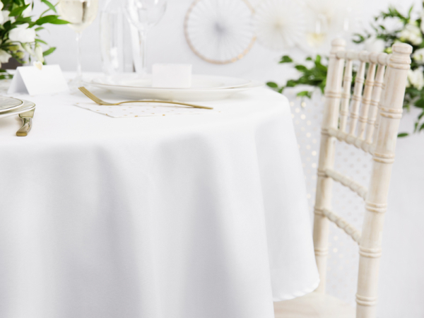 Tablecloth, white, 300cm