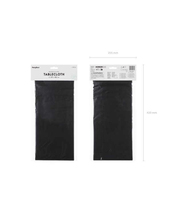 Tablecloth, 137x183 cm, black