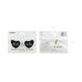 Heart-shaped glasses with ''Bride to Be'' inscription, white