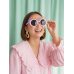 Glasses Happy Birthday, 18.5x7.5 cm, pink