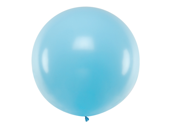 Round Balloon 1m, Pastel Light Blue Round Balloon 1m, Pastel Light Blue