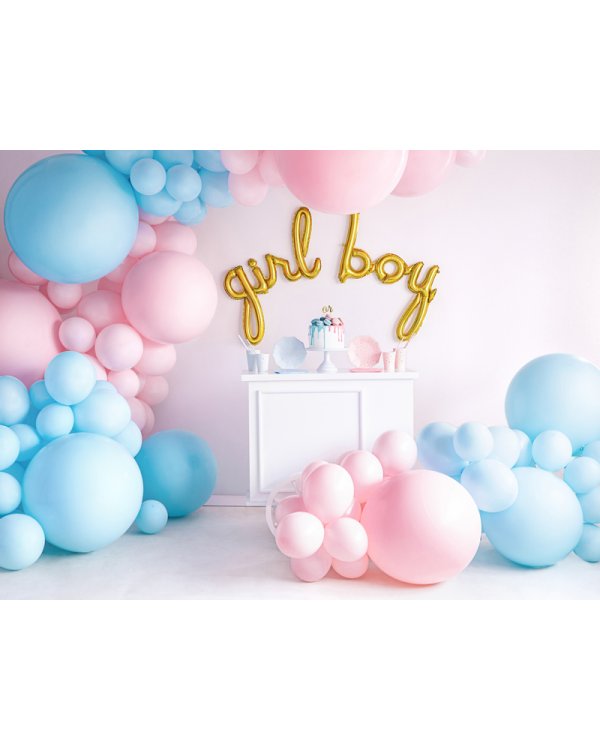 Round Balloon 1m, Pastel Light Blue