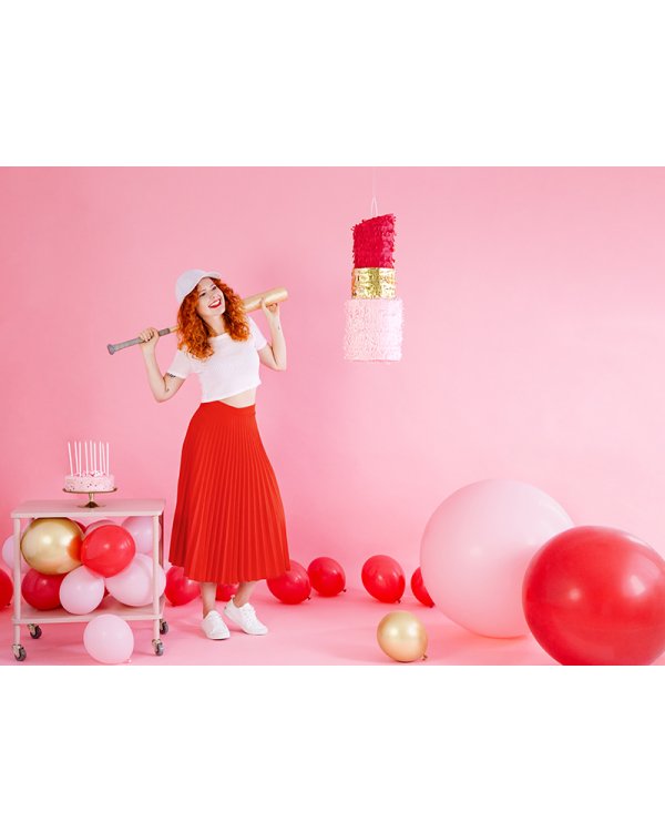 Round Balloon 1m, Pastel Red