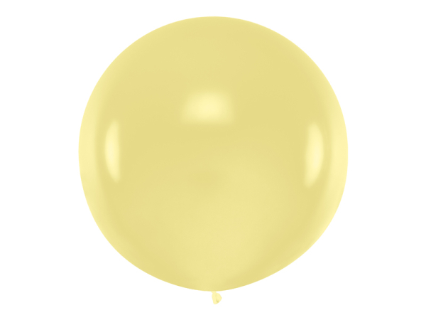 Round Balloon 1m, Pastel Cream Round Balloon 1m, Pastel Cream